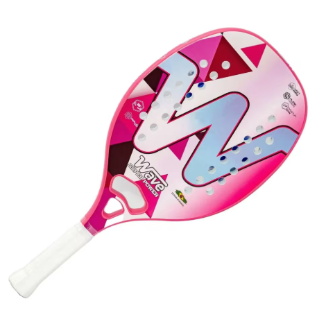 Raquete Beach Tennis Carbono Fiber - Wave Super power